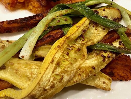 Chef Jodi’s Grilled Summer Squash with Scallions